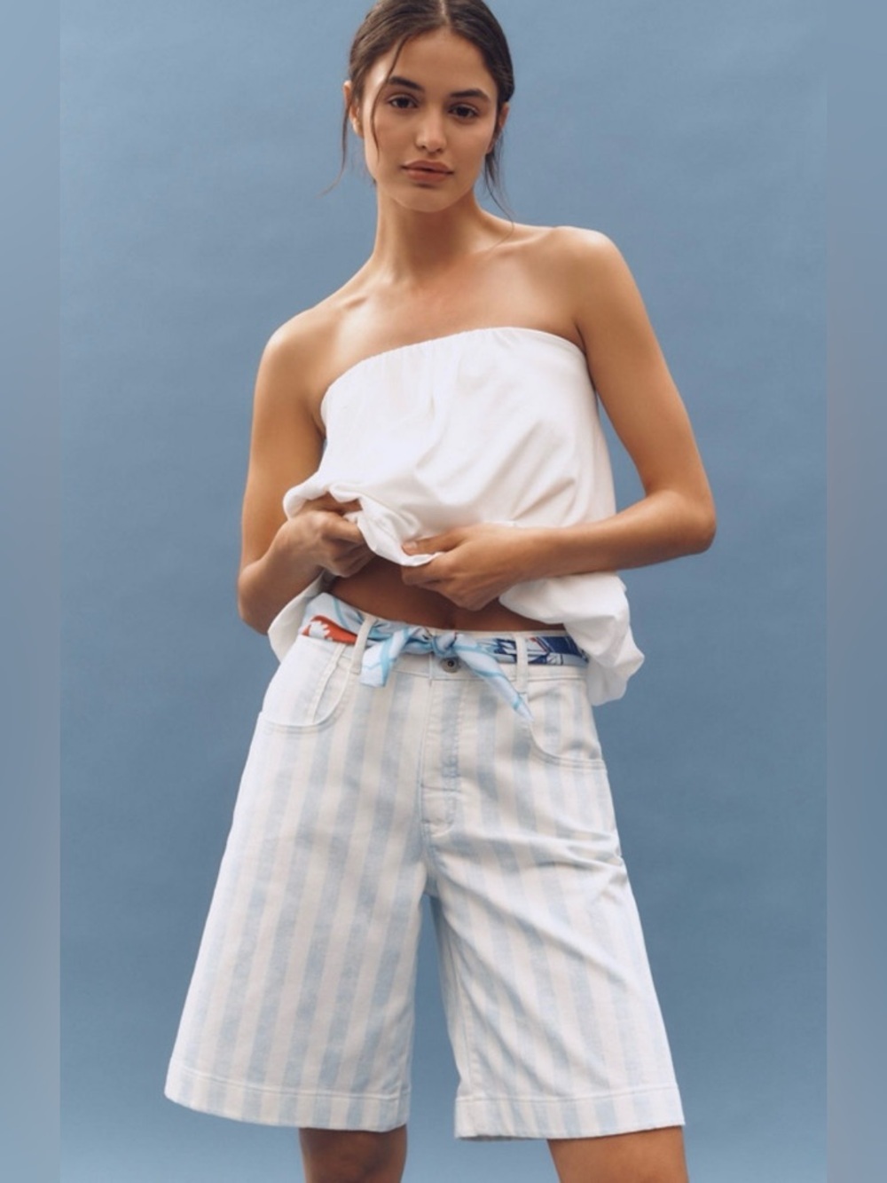 Anthropologie x Maeve Printed Bermuda Shorts Size 25 NWT